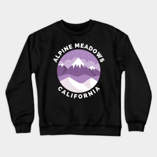 Alpine Meadows Ski Snowboard Mountain California Yosemite - Travel Crewneck Sweatshirt